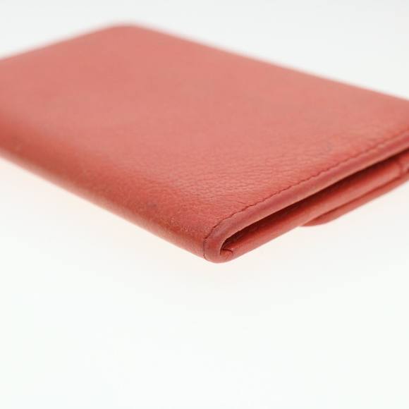 CHANEL Camelia Card Case Leather Pink CC Auth bs4704 - Picture 16 of 16